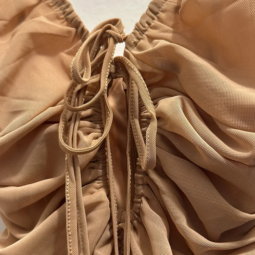 Bodycon Ruched Mini Dress - Picture 4 of 9